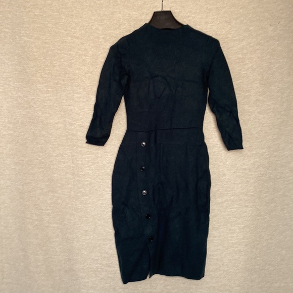 Ann Taylor Bodycon Green Sweater Dress Womens Size XS - Picture 10 of 13